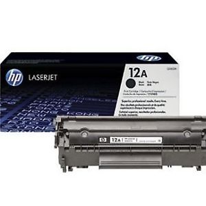 HP 12A Black Original LaserJet Toner Cartridge Q2612A