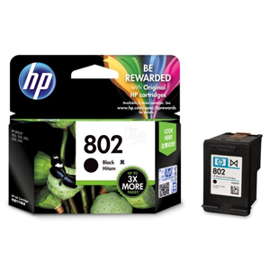 HP 802 Black Original Ink Cartridge CH563ZZ
