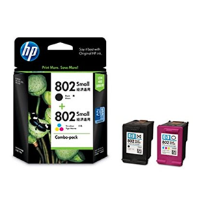 HP 802 Combo pack Black and Tri color Ink Cartridges CR312AA